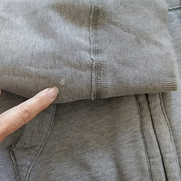 Y2K Hollister heavy sherpa lined sweatshirt zip up jacket sz S - Picture 10 of 10